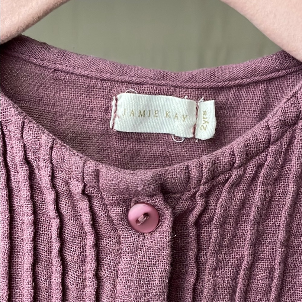 Jamie Kay Mauve Ruffled Button Down Shirt - Picture 2 of 3